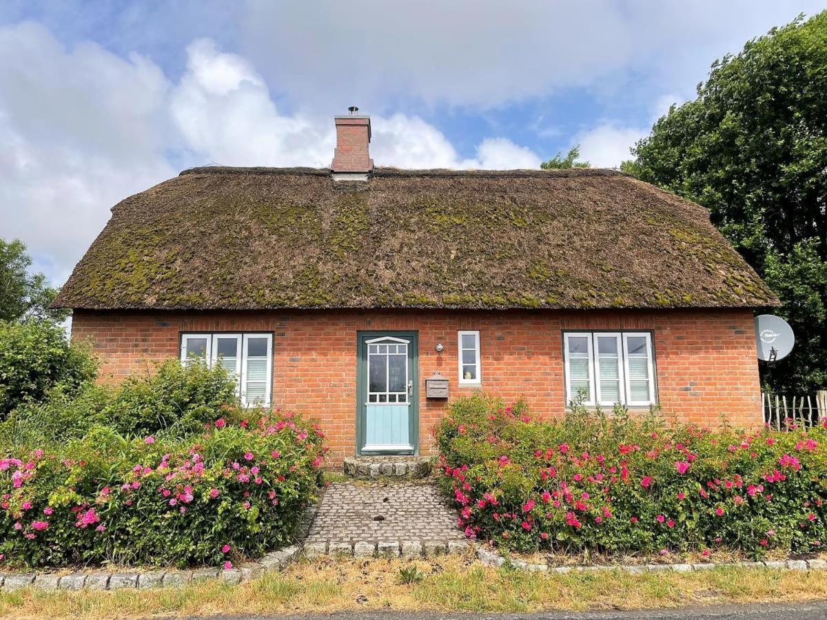 Das Puppenhaus, Reetdach, Sauna, Kamin, Eingezaeunt, Badewanne, Haustiere Willkommen Emmelsbüll-Horsbüll Kültér fotó