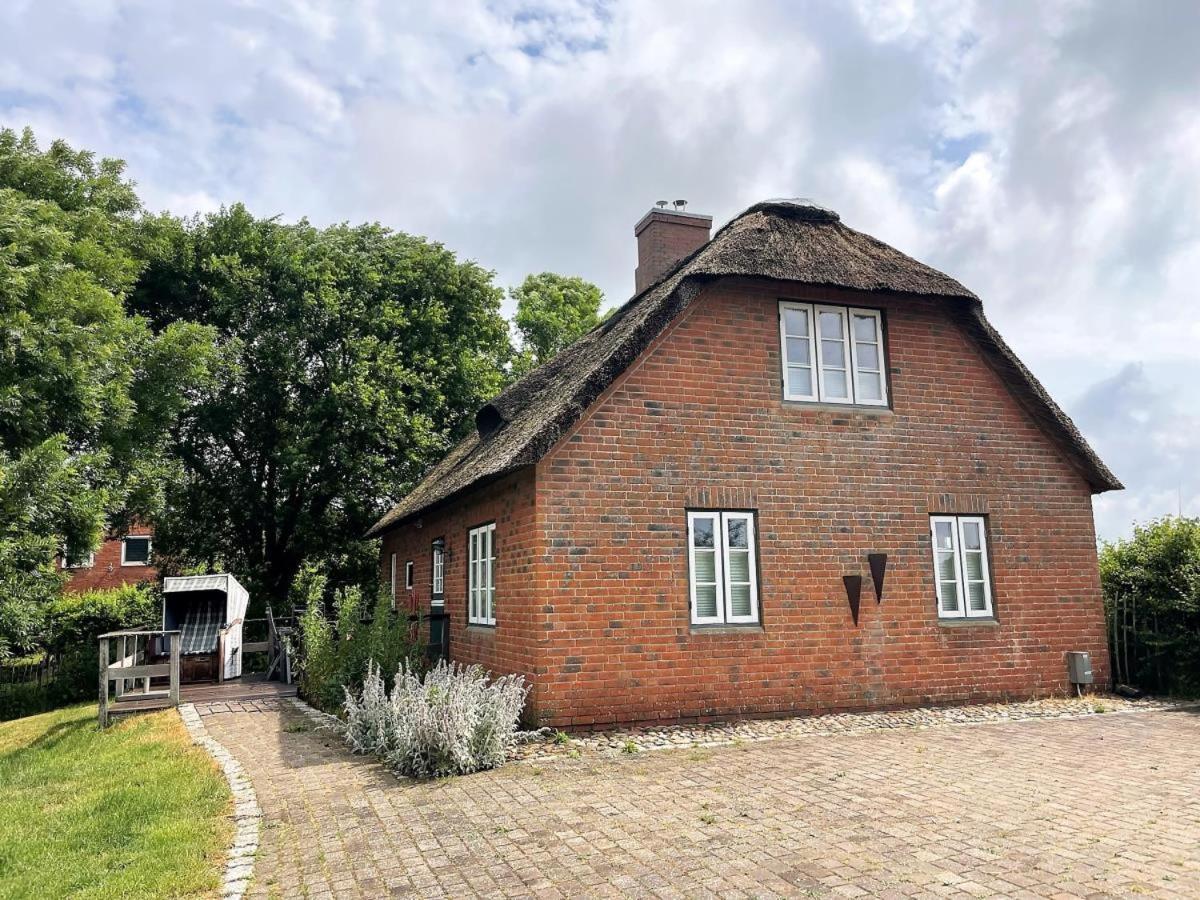 Das Puppenhaus, Reetdach, Sauna, Kamin, Eingezaeunt, Badewanne, Haustiere Willkommen Emmelsbüll-Horsbüll Kültér fotó