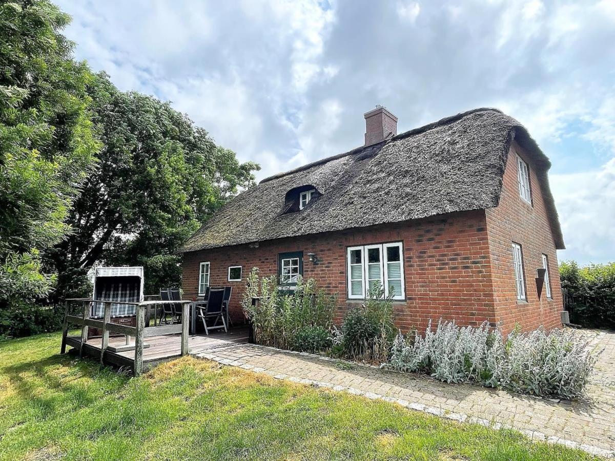 Das Puppenhaus, Reetdach, Sauna, Kamin, Eingezaeunt, Badewanne, Haustiere Willkommen Emmelsbüll-Horsbüll Kültér fotó